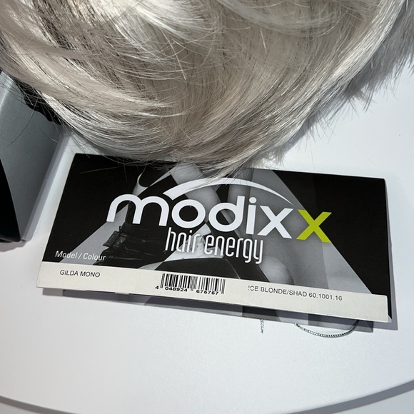 NWT MODIX X HAIR ENERGY GILDA MONO WIG BY ELLEN WILLIE ICE BLONDE SHADED - Picture 10 of 14